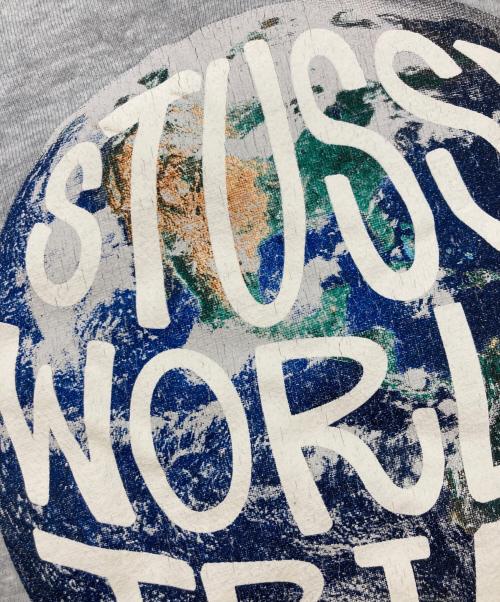 stussy（ステューシー）stussy (ステューシー) プリントスウェット グレー サイズ:Sの古着・服飾アイテム