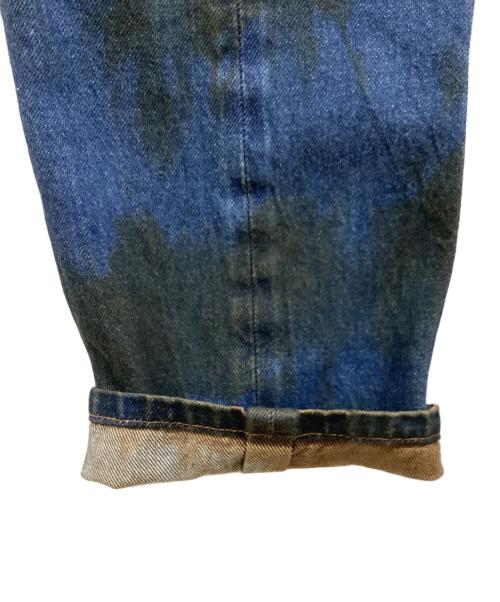 GUCCI（グッチ）GUCCI (グッチ) 加工テーパードデニムパンツ インディゴ サイズ:30の古着・服飾アイテム