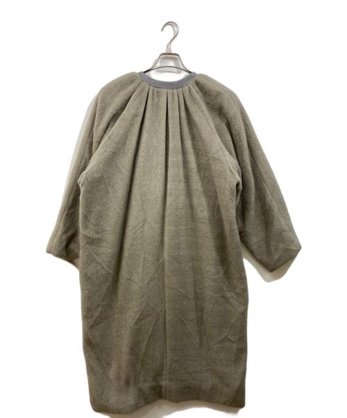 ELENDEEK（エレンディーク）ELENDEEK (エレンディーク) ECO HAIR LEATHER TRIMMING CT グレー サイズ:SIZE 01の古着・服飾アイテム