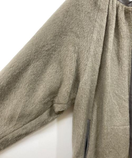 ELENDEEK（エレンディーク）ELENDEEK (エレンディーク) ECO HAIR LEATHER TRIMMING CT グレー サイズ:SIZE 01の古着・服飾アイテム