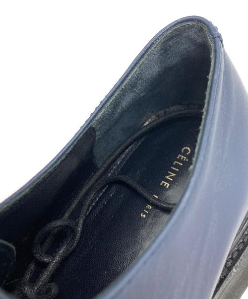 CELINE（セリーヌ）CELINE (セリーヌ) レースアップシューズ ネイビー サイズ:38の古着・服飾アイテム