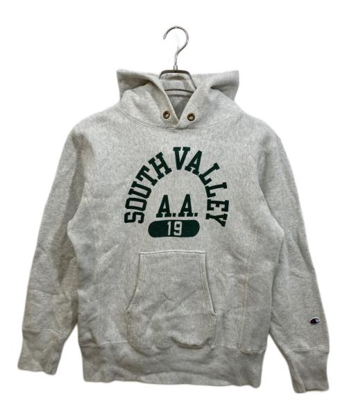 Champion REVERSE WEAVE（チャンピオン リバース ウィーブ）Champion REVERSE WEAVE (チャンピオン リバース ウィーブ) パーカー グレー サイズ:Mの古着・服飾アイテム