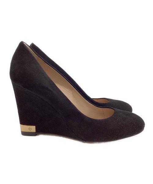 TORY BURCH（トリーバーチ）TORY BURCH (トリーバーチ) スウェードパンプス ブラック サイズ:6 1/2の古着・服飾アイテム
