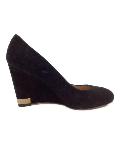 TORY BURCH（トリーバーチ）TORY BURCH (トリーバーチ) スウェードパンプス ブラック サイズ:6 1/2の古着・服飾アイテム