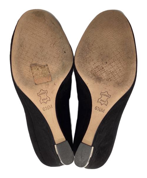 TORY BURCH（トリーバーチ）TORY BURCH (トリーバーチ) スウェードパンプス ブラック サイズ:6 1/2の古着・服飾アイテム