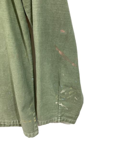 POLO RALPH LAUREN（ポロ・ラルフローレン）POLO RALPH LAUREN (ポロ・ラルフローレン) Painted Patchwork Cotton Shirt オリーブ サイズ:Sの古着・服飾アイテム