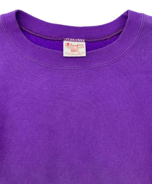Champion REVERSE WEAVE（チャンピオン リバース ウィーブ）Champion REVERSE WEAVE (チャンピオン リバース ウィーブ) 裏起毛スウェット パープル サイズ:Sの古着・服飾アイテム