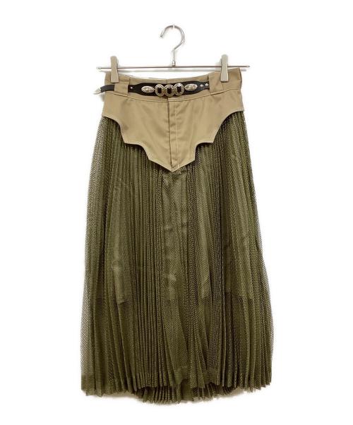 Dickies（ディッキーズ）Dickies (ディッキーズ) TOGA ARCHIVES (トーガアーカイブス) Pleated skirt Dickies SP ブラウン サイズ:34の古着・服飾アイテム