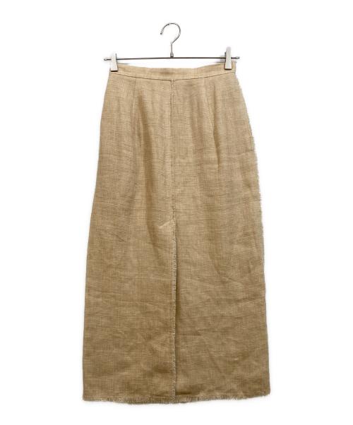 AURALEE（オーラリー）AURALEE (オーラリー) LINEN DOUBLE FACE FRINGE ベージュの古着・服飾アイテム