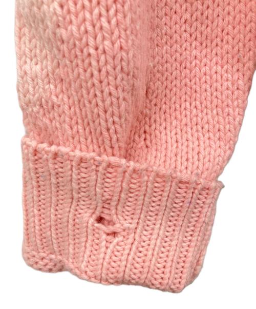 MM6 Maison Margiela（エムエムシックスメゾンマルジェラ）MM6 Maison Margiela (エムエムシックスメゾンマルジェラ) ダメージ加工ニット ピンク サイズ:14Y(キッズ)の古着・服飾アイテム