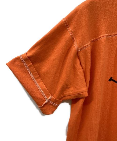 Champion（チャンピオン）Champion (チャンピオン) QB 1/4スリーブフットボールTシャツ オレンジ サイズ:XLの古着・服飾アイテム
