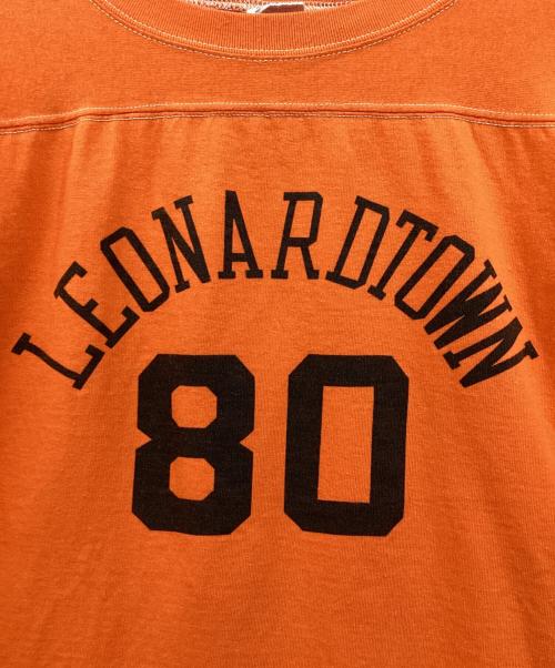 Champion（チャンピオン）Champion (チャンピオン) QB 1/4スリーブフットボールTシャツ オレンジ サイズ:XLの古着・服飾アイテム