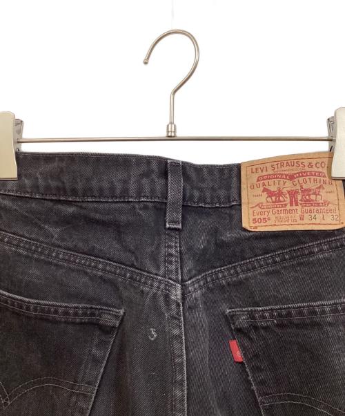 LEVI'S（リーバイス）LEVI'S (リーバイス) 505後染めブラックデニムパンツ ブラック サイズ:34の古着・服飾アイテム