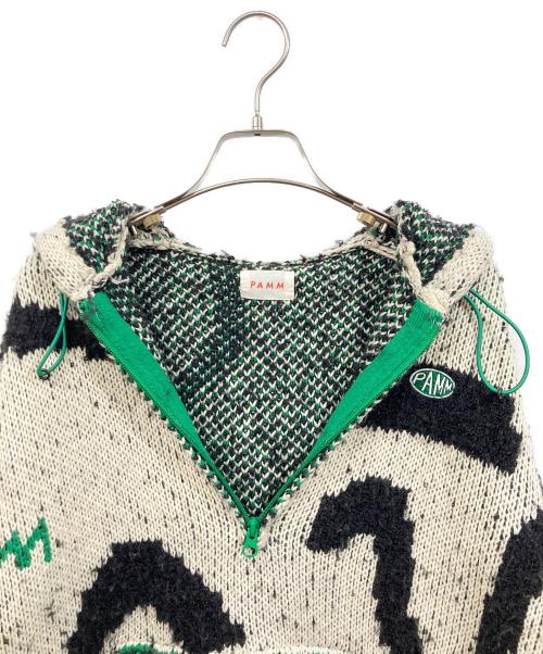 PAMM（パム）PAMM (パム) thanks sea knit anorak parka アイボリー サイズ:Mの古着・服飾アイテム