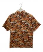 TOWN CRAFTタウンクラフト）の古着「アロハシャツ」｜ブラウン