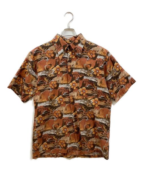 TOWN CRAFT（タウンクラフト）TOWN CRAFT (タウンクラフト) アロハシャツ ブラウン サイズ:Lの古着・服飾アイテム