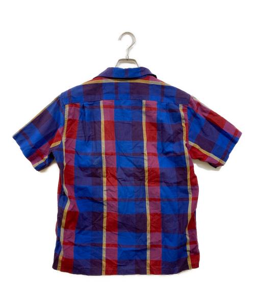 McGREGOR（マクレガー）McGREGOR (マクレガー) オープンカラーシャツ レッド×ブルー サイズ:Mの古着・服飾アイテム