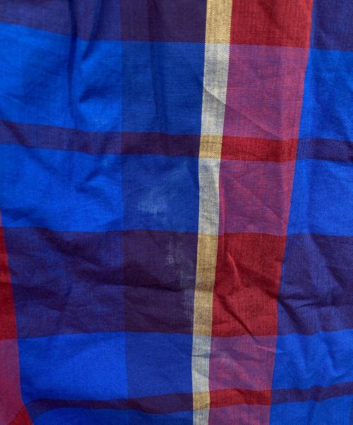 McGREGOR（マクレガー）McGREGOR (マクレガー) オープンカラーシャツ レッド×ブルー サイズ:Mの古着・服飾アイテム