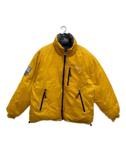 BEAR USA（ベア ユーエスエー）BEAR USA (ベア ユーエスエー) リバーシブルダウンジャケット ネイビー×イエロー サイズ:SIZE Mの古着・服飾アイテム