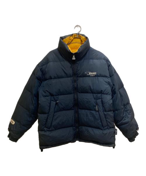 BEAR USA（ベア ユーエスエー）BEAR USA (ベア ユーエスエー) リバーシブルダウンジャケット ネイビー×イエロー サイズ:SIZE Mの古着・服飾アイテム
