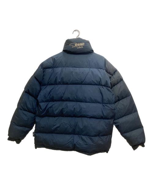 BEAR USA（ベア ユーエスエー）BEAR USA (ベア ユーエスエー) リバーシブルダウンジャケット ネイビー×イエロー サイズ:SIZE Mの古着・服飾アイテム