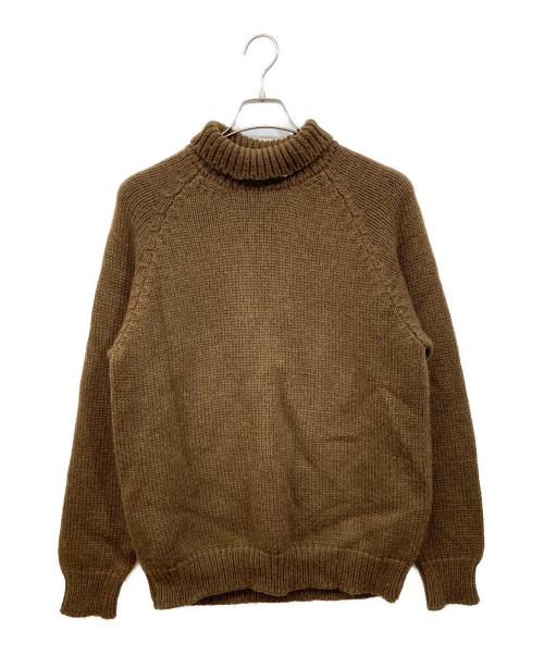 BATONER（バトナ―）BATONER (バトナ―) アルパカシルクハイネックニット ブラウン サイズ:2の古着・服飾アイテム