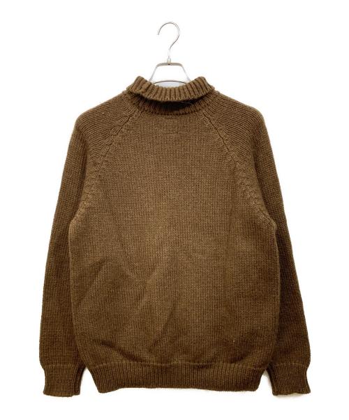 BATONER（バトナ―）BATONER (バトナ―) アルパカシルクハイネックニット ブラウン サイズ:2の古着・服飾アイテム