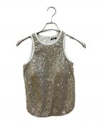 RIZOTTOリゾット）の古着「Sparkling pad in tank」｜シルバー