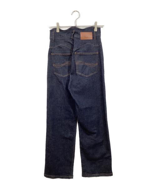 Eaphi（エフィ）Eaphi (エフィ) wave design high waist denim インディゴ サイズ:Sの古着・服飾アイテム