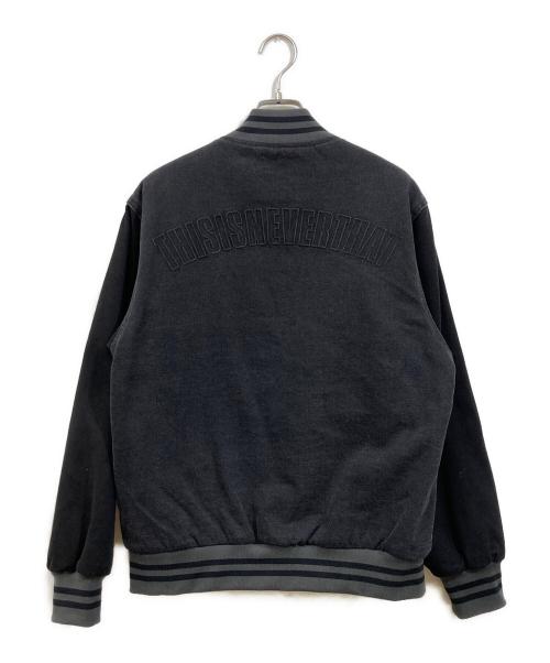 thisisneverthat（ディスイズネバーザット）thisisneverthat (ディスイズネバーザット) Denim Varsity Jacket ブラック サイズ:Sの古着・服飾アイテム