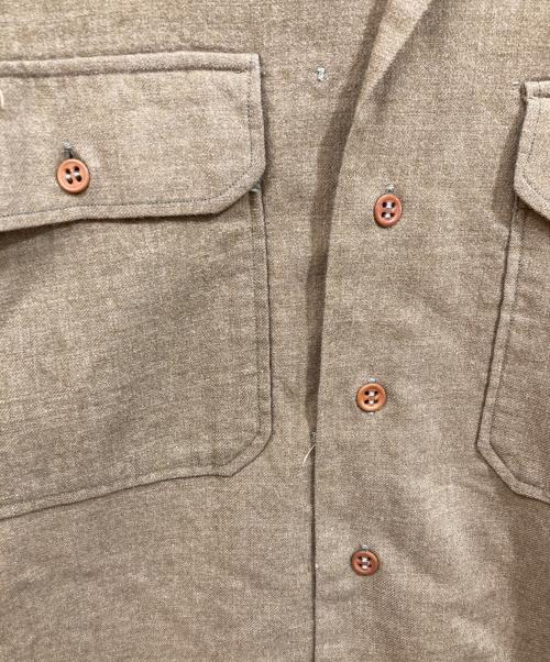 USED（ユーズド）USED (ユーズド) ミリタリーシャツ カーキ サイズ:16-33の古着・服飾アイテム
