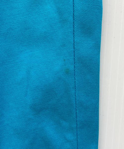 DRAWER（ドゥロワー）DRAWER (ドゥロワー) テーパードコットンタックパンツ ブルー サイズ:34の古着・服飾アイテム