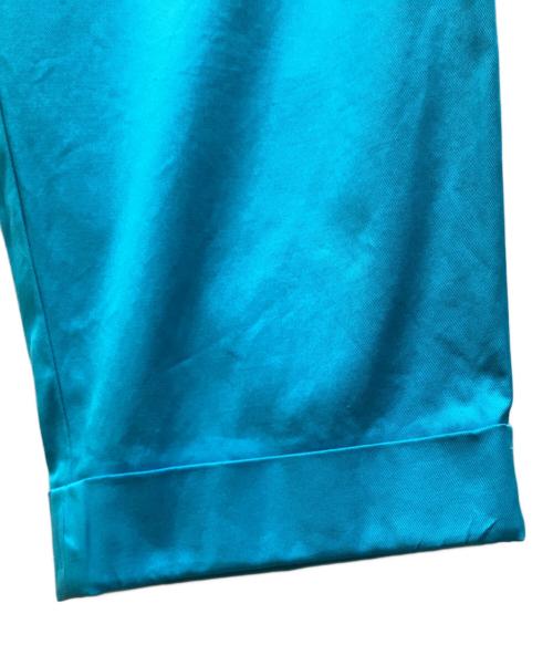 DRAWER（ドゥロワー）DRAWER (ドゥロワー) テーパードコットンタックパンツ ブルー サイズ:34の古着・服飾アイテム