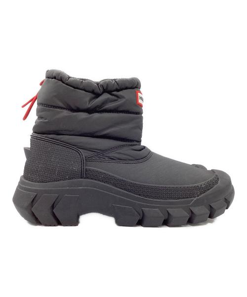 HUNTER（ハンター）HUNTER (ハンター) W INTREPID SHORT SNOW BOOT ブラック サイズ:US7の古着・服飾アイテム