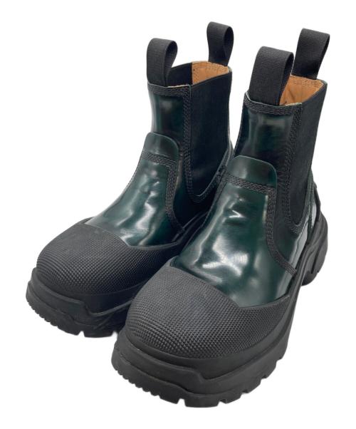 Maison Margiela（メゾンマルジェラ）Maison Margiela (メゾンマルジェラ) サイドゴアブーツ グリーン サイズ:37の古着・服飾アイテム