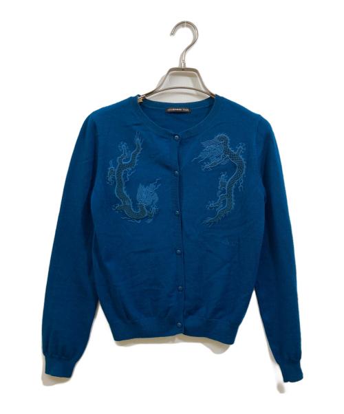 VIVIENNE TAM（ヴィヴィアンタム）VIVIENNE TAM (ヴィヴィアンタム) ドラゴンニットカーディガン ブルー サイズ:Sの古着・服飾アイテム