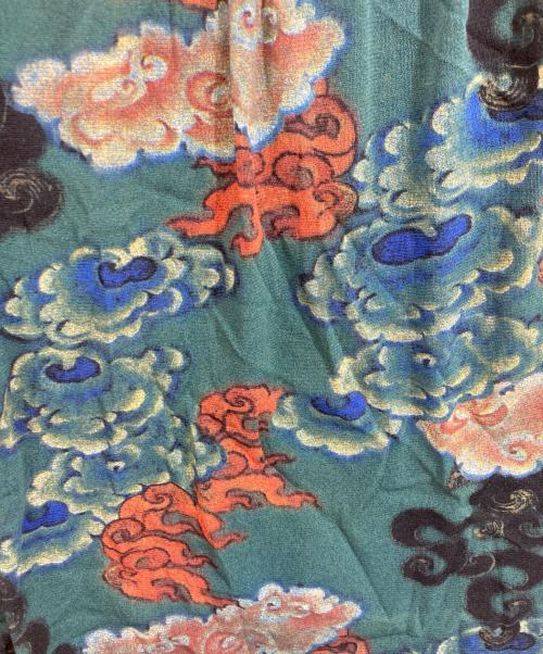 VIVIENNE TAM（ヴィヴィアンタム）VIVIENNE TAM (ヴィヴィアンタム) 中国雲柄半袖ワンピース グリーン サイズ:Sの古着・服飾アイテム