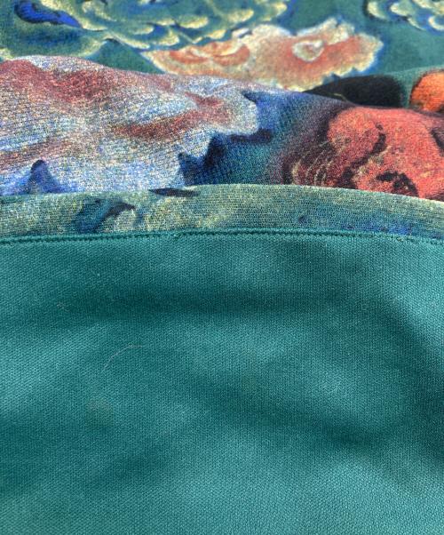 VIVIENNE TAM（ヴィヴィアンタム）VIVIENNE TAM (ヴィヴィアンタム) 中国雲柄半袖ワンピース グリーン サイズ:Sの古着・服飾アイテム