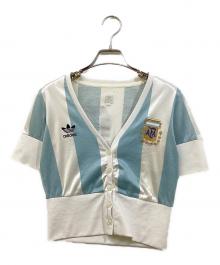 adidas（アディダス）の古着「アルゼンチンユニフォーム風カーディガン」｜ホワイト