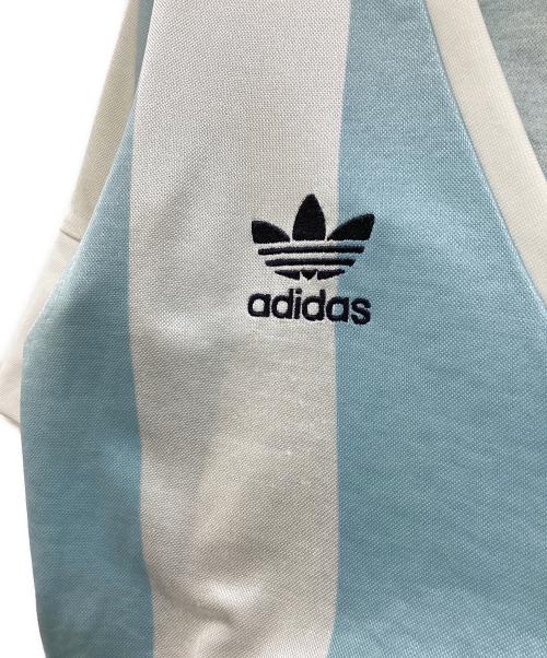 adidas（アディダス）adidas (アディダス) アルゼンチンユニフォーム風カーディガン ホワイト サイズ:Ｍの古着・服飾アイテム