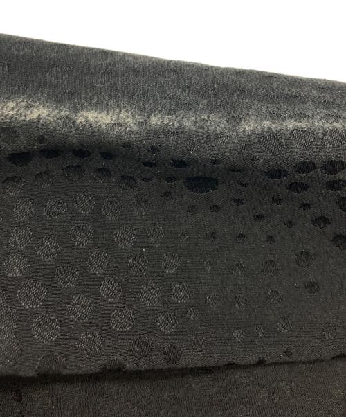 Saint Laurent Paris（サンローランパリ）Saint Laurent Paris (サンローランパリ) シルク ジャガード ドレープシャツ ブラック サイズ:38/15の古着・服飾アイテム