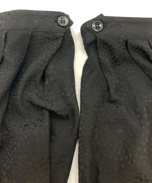 Saint Laurent Paris（サンローランパリ）Saint Laurent Paris (サンローランパリ) シルク ジャガード ドレープシャツ ブラック サイズ:38/15の古着・服飾アイテム