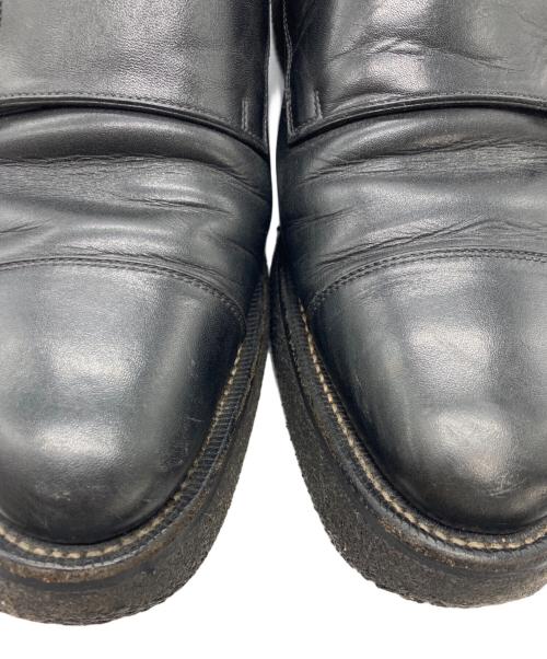 foot the coacher（フットザコーチャー）foot the coacher (フットザコーチャー) ダブルモンクストラップレザーシューズ ブラック サイズ:8 1/2の古着・服飾アイテム