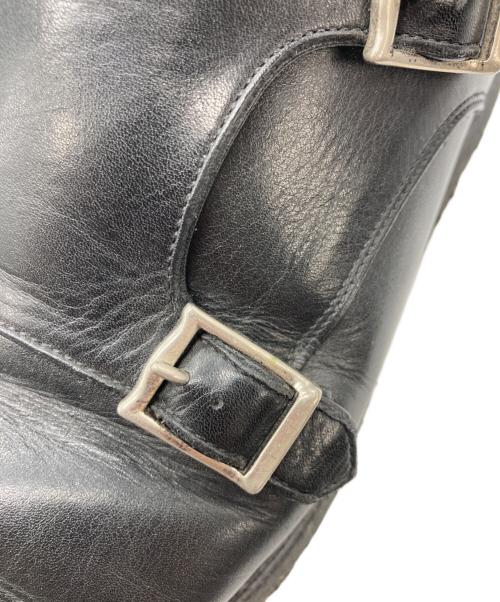 foot the coacher（フットザコーチャー）foot the coacher (フットザコーチャー) ダブルモンクストラップレザーシューズ ブラック サイズ:8 1/2の古着・服飾アイテム