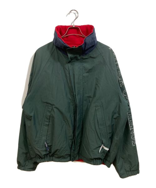 NAUTICA（ノーティカ）NAUTICA (ノーティカ) リバーシブルジャケット グリーン×レッド サイズ:Lの古着・服飾アイテム