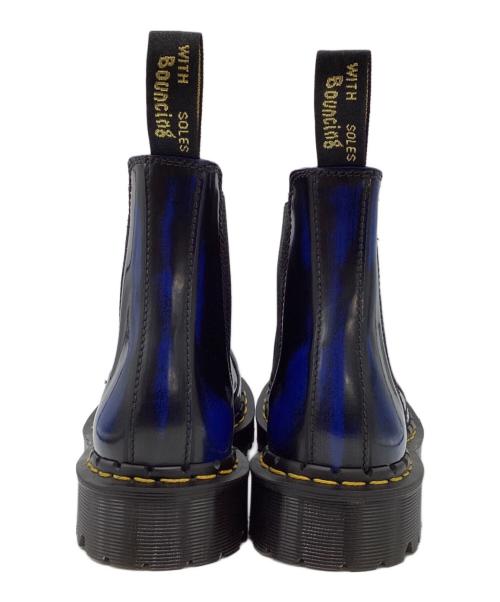 Dr.Martens（ドクターマーチン）Dr.Martens (ドクターマーチン) チェルシーブーツ ネイビー×ブラック サイズ:UK8の古着・服飾アイテム