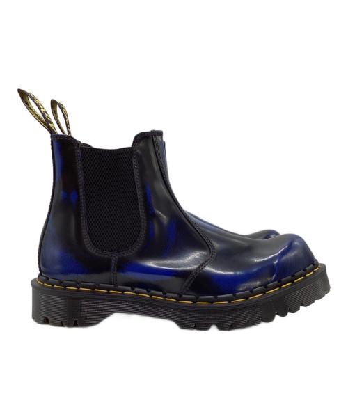Dr.Martens（ドクターマーチン）Dr.Martens (ドクターマーチン) チェルシーブーツ ネイビー×ブラック サイズ:UK8の古着・服飾アイテム
