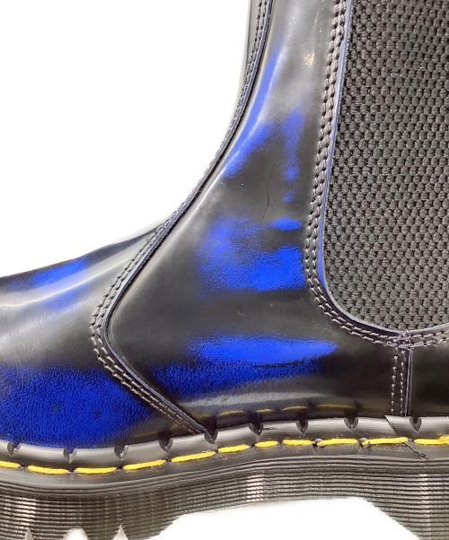 Dr.Martens（ドクターマーチン）Dr.Martens (ドクターマーチン) チェルシーブーツ ネイビー×ブラック サイズ:UK8の古着・服飾アイテム
