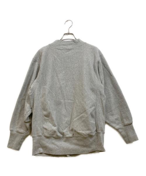 Champion REVERSE WEAVE（チャンピオン リバース ウィーブ）Champion REVERSE WEAVE (チャンピオン リバース ウィーブ) スナップボタンスウェットカーディガン グレー サイズ:Lの古着・服飾アイテム