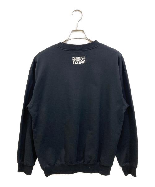 X-LARGE（エクストララージ）X-LARGE (エクストララージ) PUBLIC ENEMY (パブリック エネミー) CREWNECK SWEAT ブラック サイズ:Mの古着・服飾アイテム